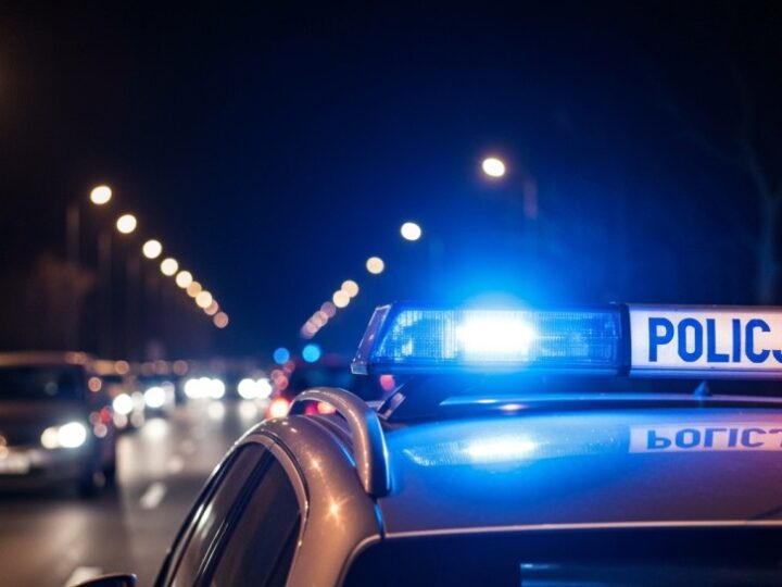 Pijany kierowca w akcji: ucieczka przed policją zakończona w drzewie