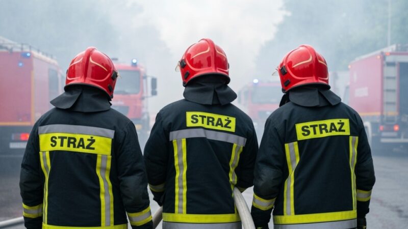 Szybka akcja strażaków w Nowogrodźcu: pożar ciężarówki opanowany!