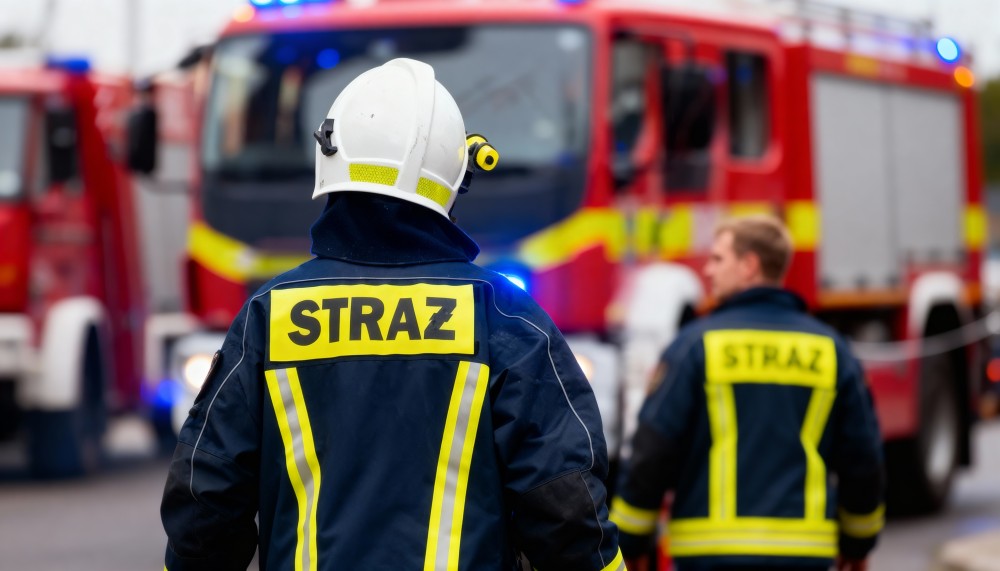 Strażacy doskonalą ratownictwo w trudnych warunkach na Zamku Grodziec