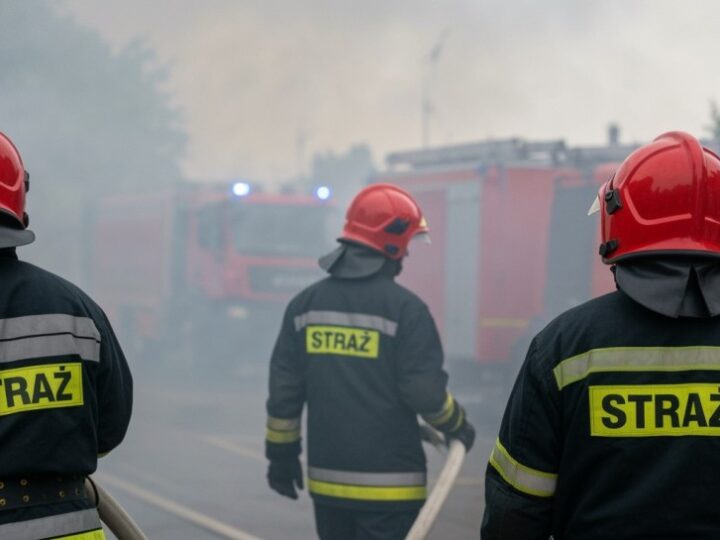 Pożar w Nowogrodźcu: strażacy walczą z ogniem!