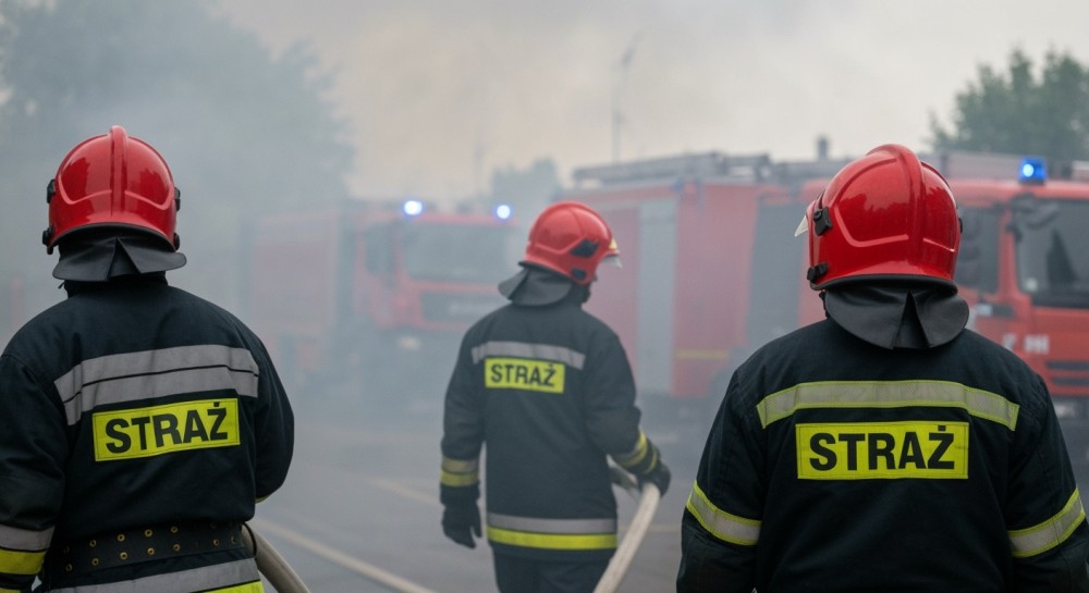 Pożar w Nowogrodźcu: strażacy walczą z ogniem!