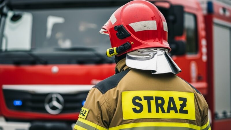 Pożar w Nowogrodźcu: strażacy walczyli z ogniem przez cztery godziny