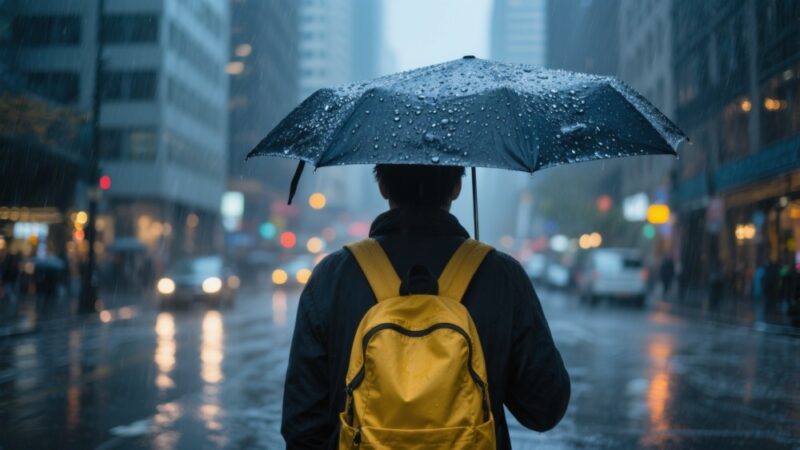 Silny deszcz i burze nad powiatem bolesławieckim – ostrzeżenie meteorologiczne